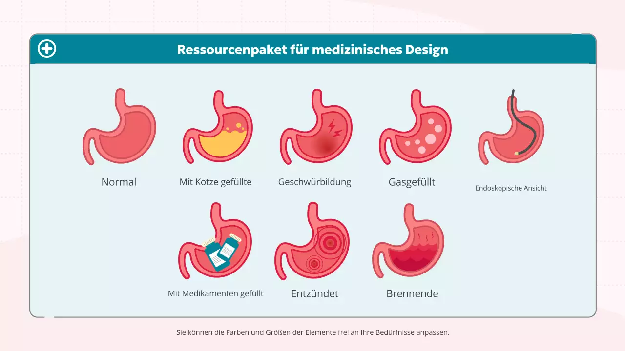 rosa blau niedlich medizinische Ausbildung