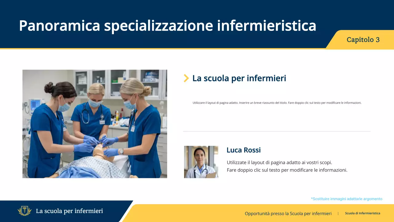 guida all'invito al programma infermieristico professionale della marina