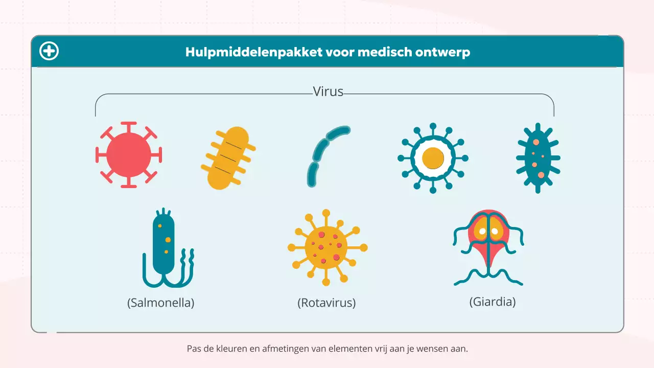roze blauw schattig medisch onderwijs