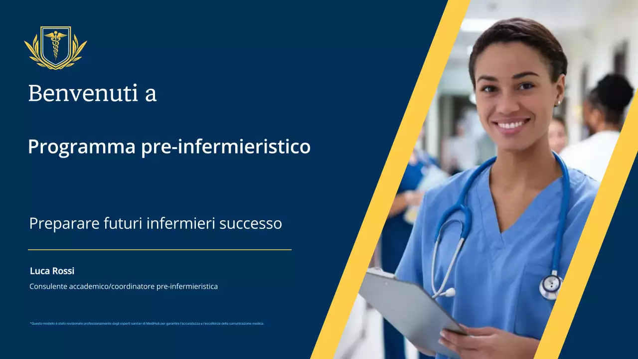 guida all'invito al programma infermieristico professionale della marina