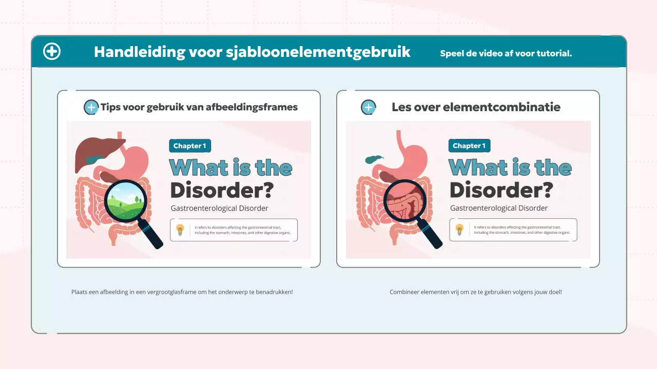 roze blauw schattig medisch onderwijs