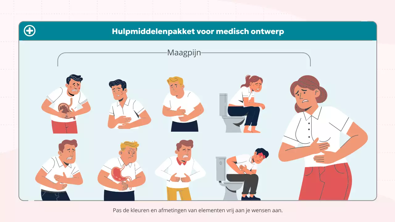 roze blauw schattig medisch onderwijs