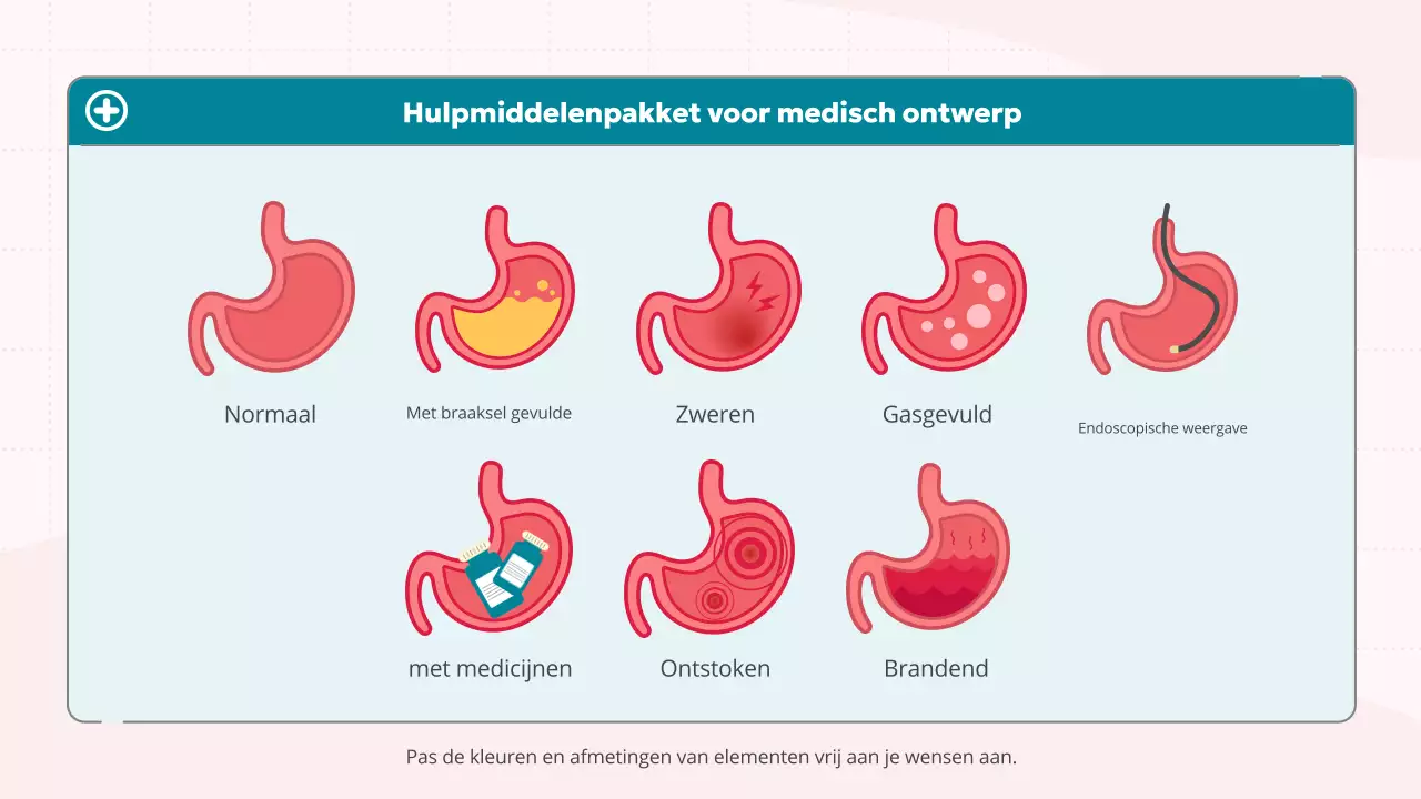 roze blauw schattig medisch onderwijs