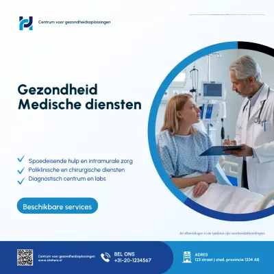 bevordering blauwe professionele medische dienst