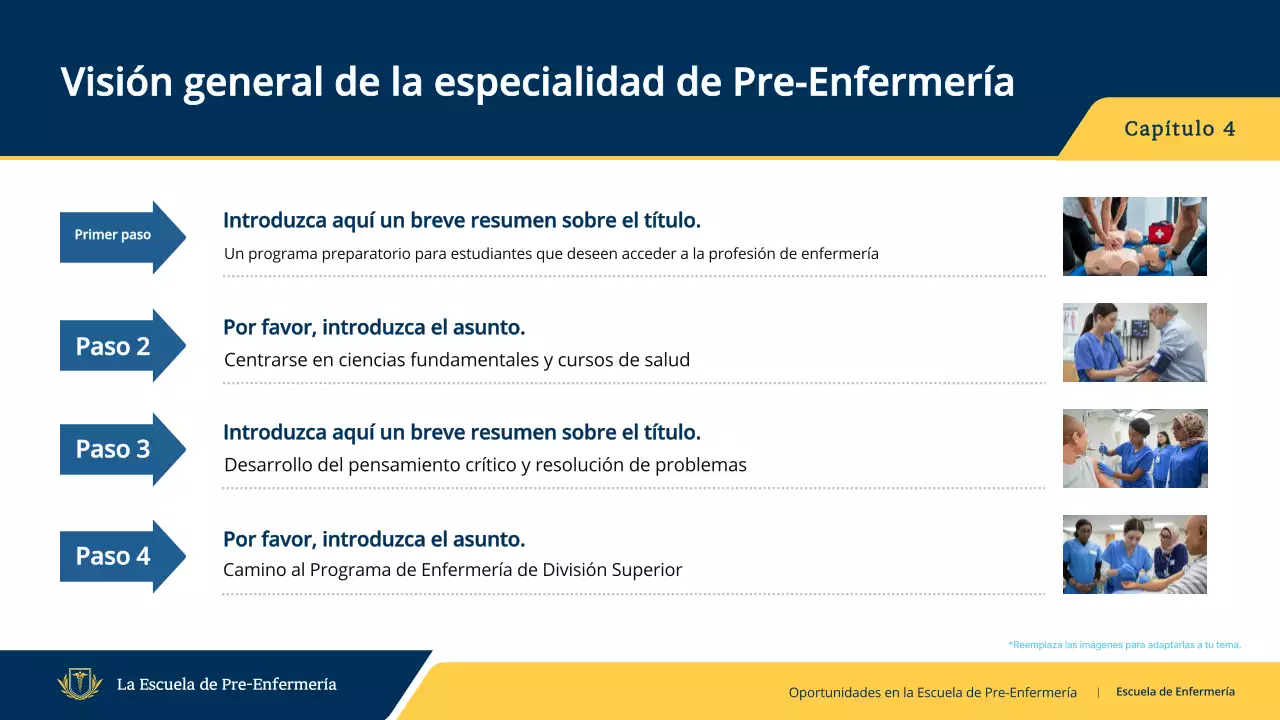 guía de invitación al programa de enfermería profesional de la armada