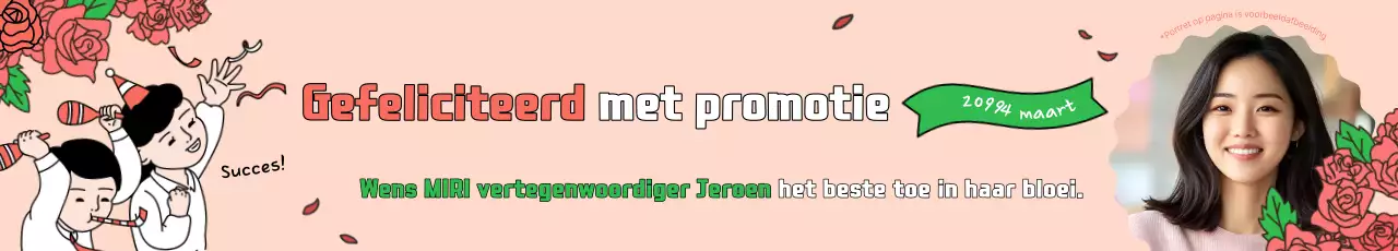 Beige Gefeliciteerd met je promotie