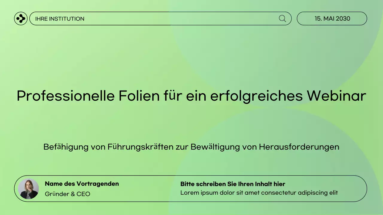 mint modern webinar Präsentation