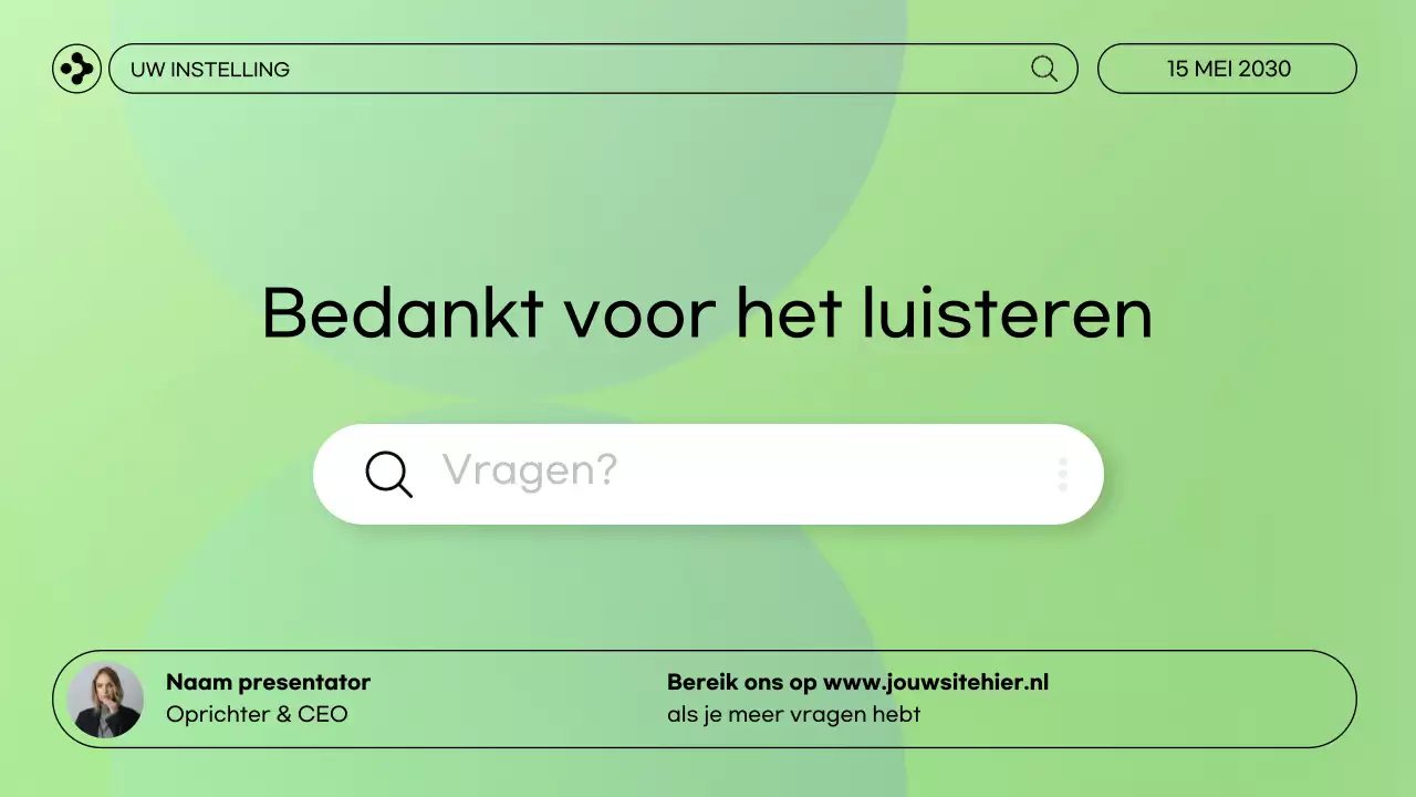 presentatie modern webinar munt