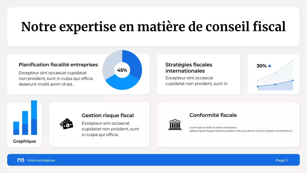 Présentation de l'agence de conseil fiscal White and Blue