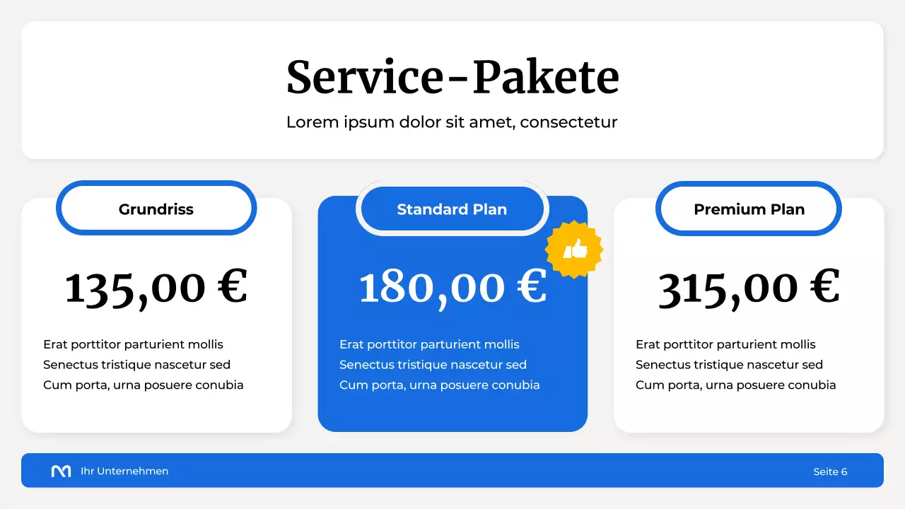 Präsentation der Steuerberatungsagentur White and Blue