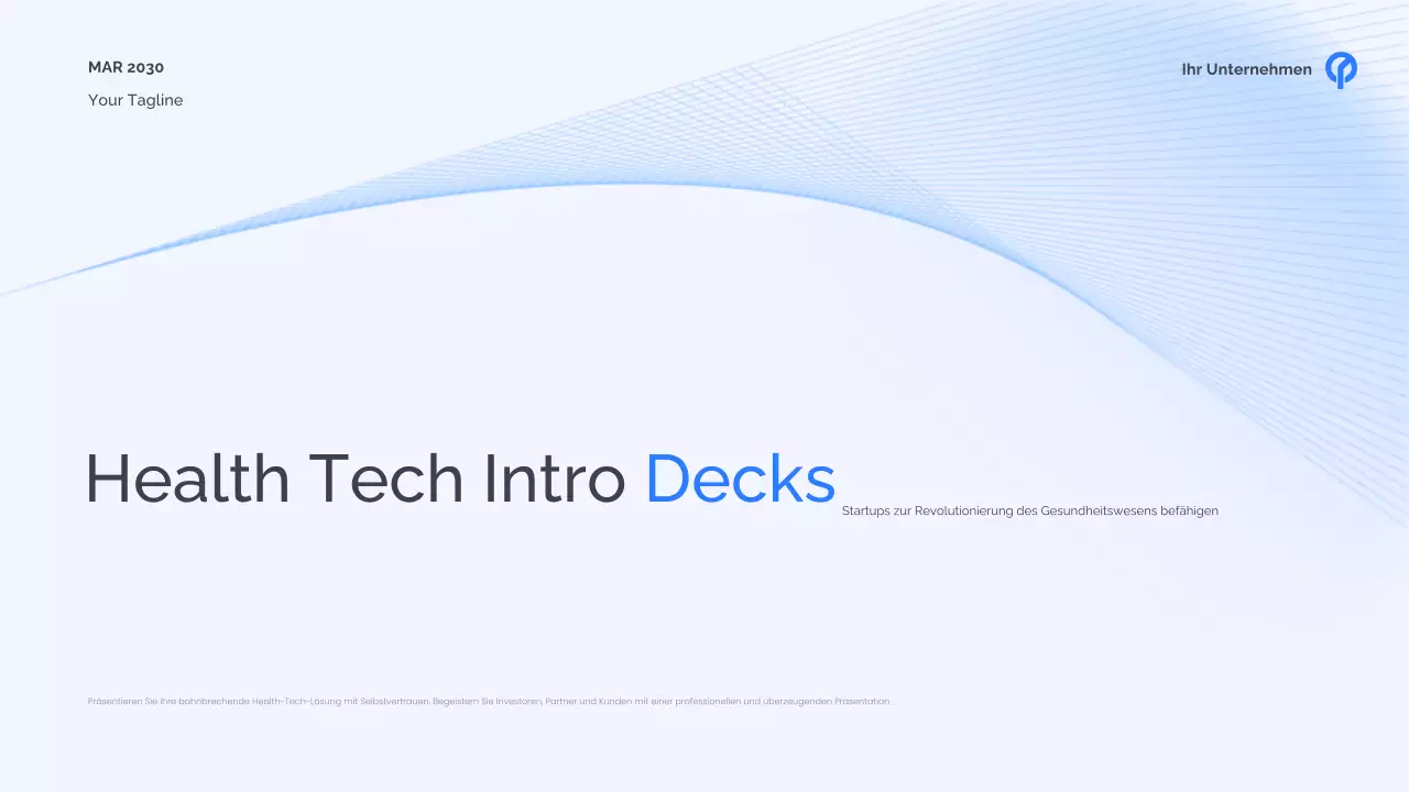 Präsentation der modernen Gesundheit