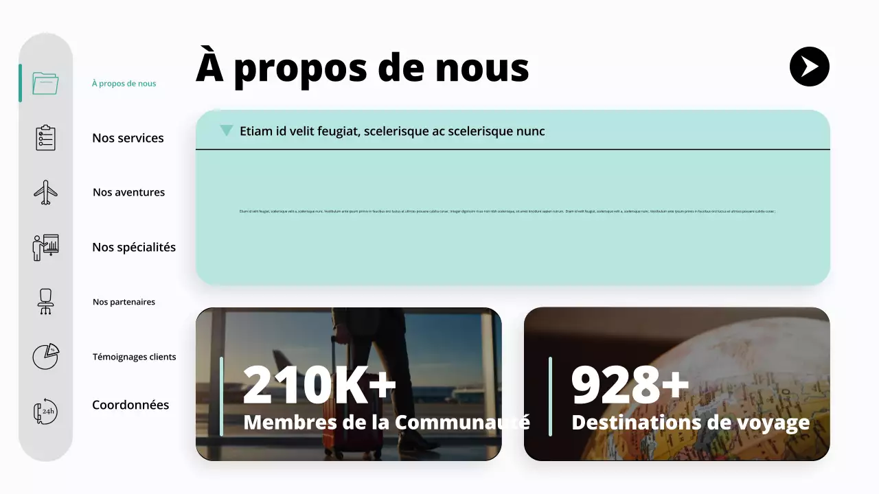 promotion de l'agence de voyage sarcelle moderne