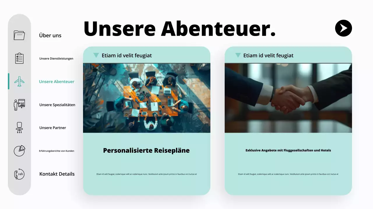 teal modern travel agency promotion