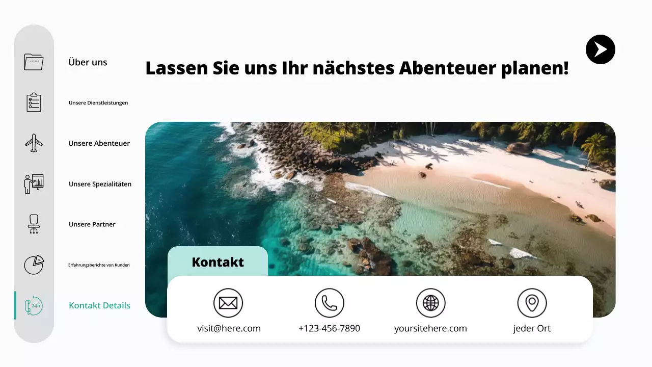 teal modern travel agency promotion