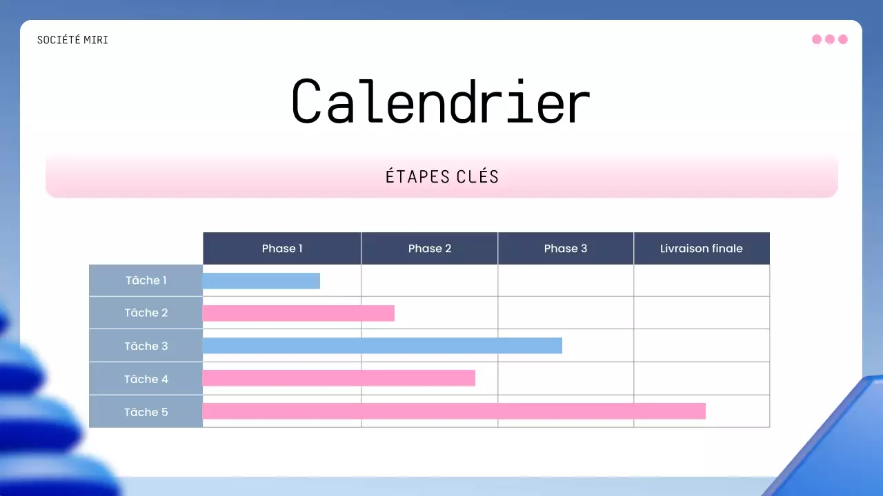 plan d'affaires géométrique bleu