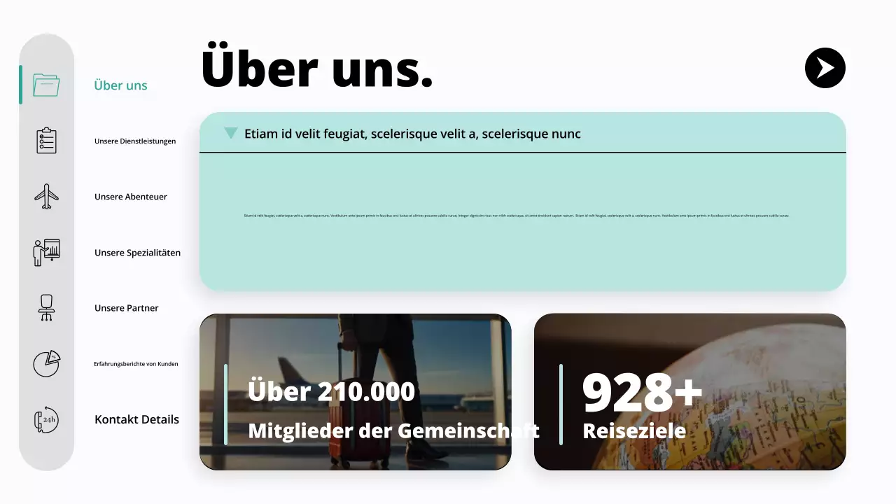 teal modern travel agency promotion