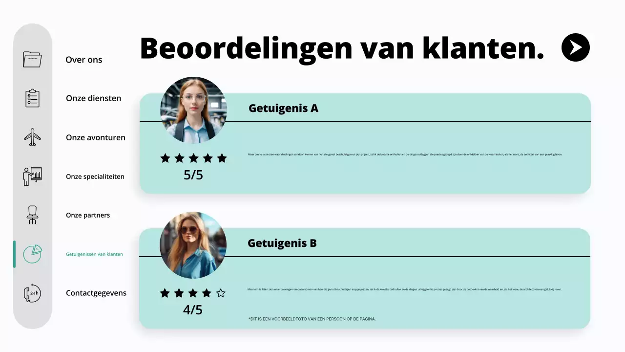 teal moderne reisbureau promotie