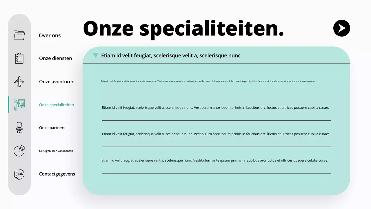 teal moderne reisbureau promotie