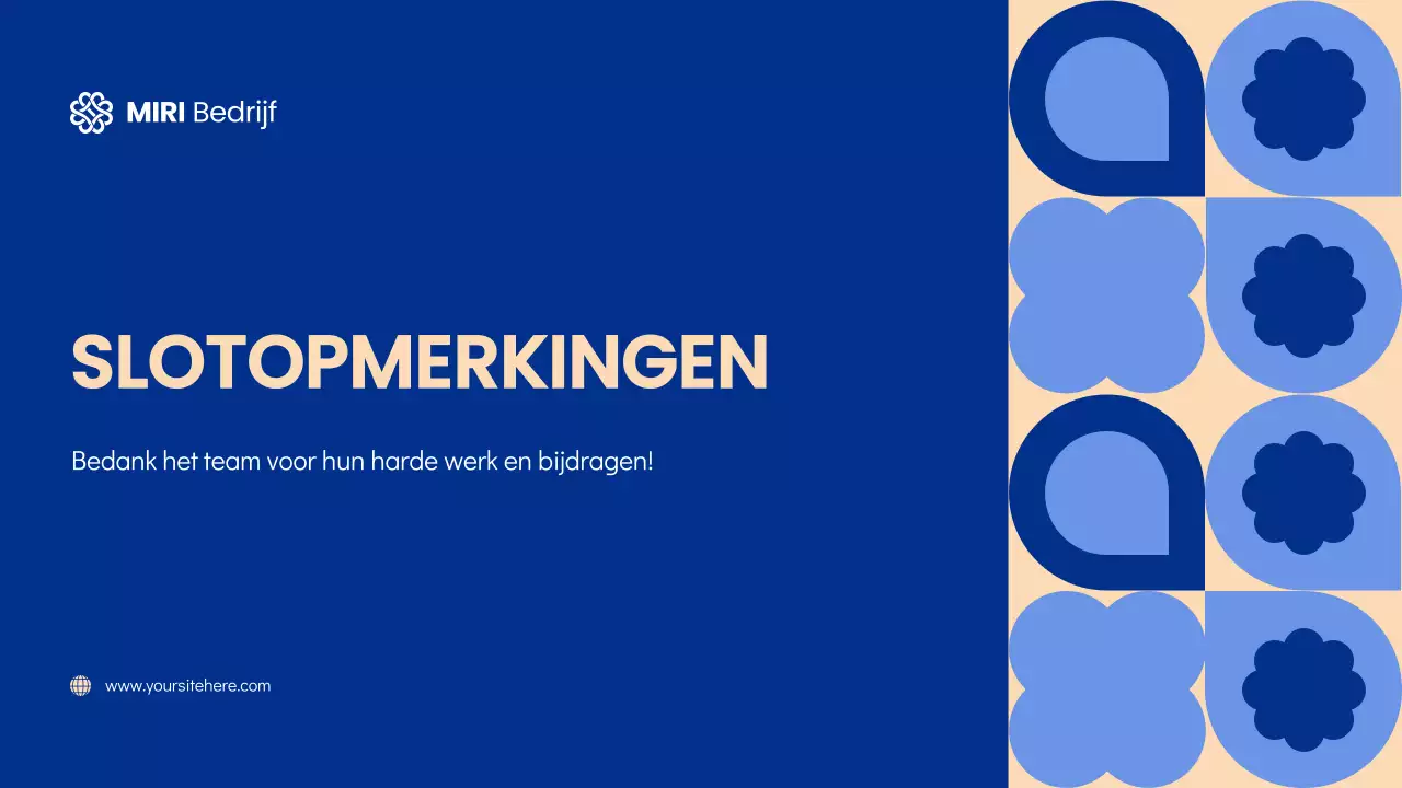 Blauw en crèmekleurige geometrische moderne vergaderzalen