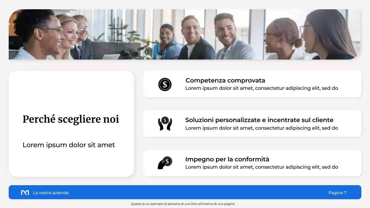 Presentazione dell'agenzia di consulenza fiscale White and Blue