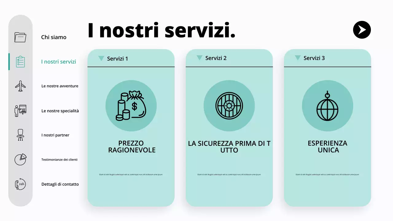 promozione dell'agenzia di viaggi moderna teal