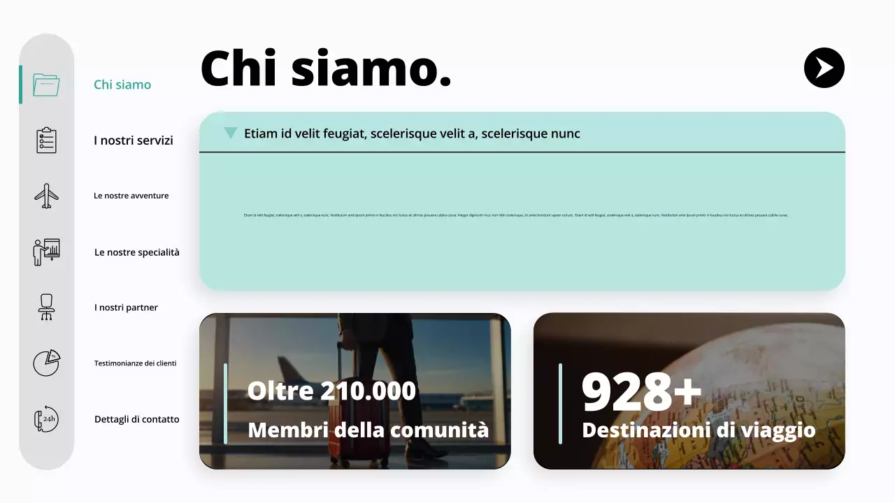 promozione dell'agenzia di viaggi moderna teal