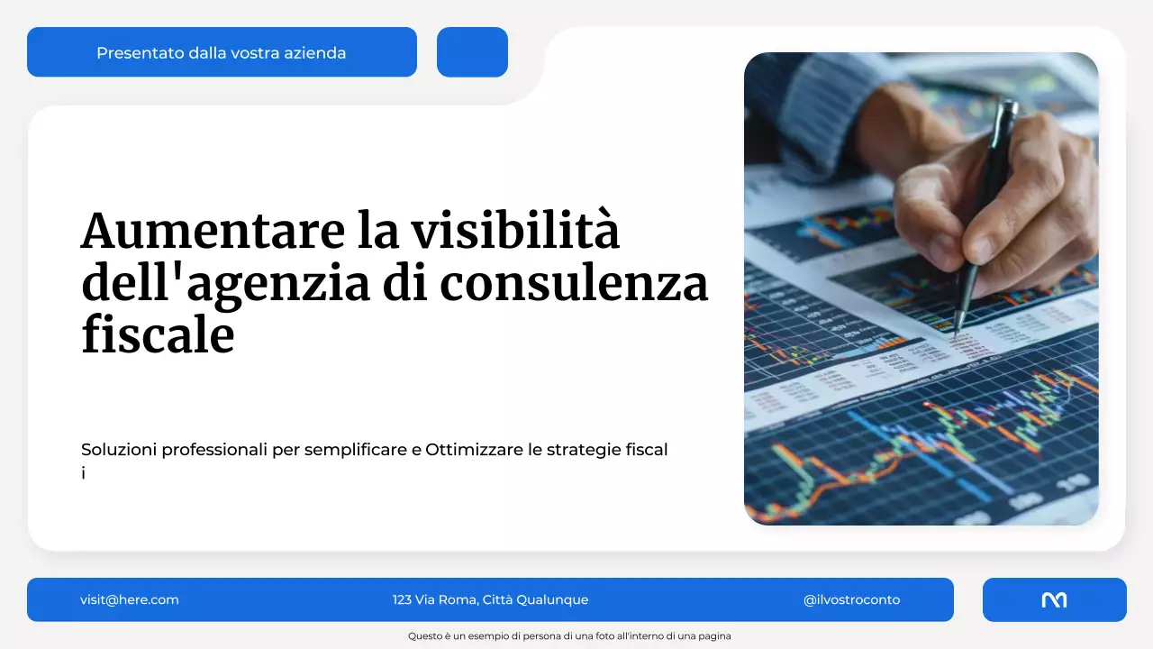Presentazione dell'agenzia di consulenza fiscale White and Blue