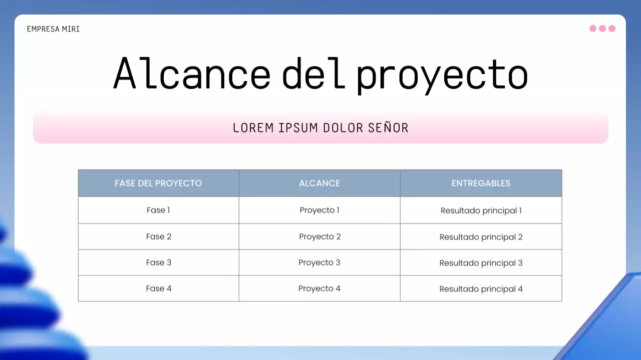 plan de empresa blue geometric