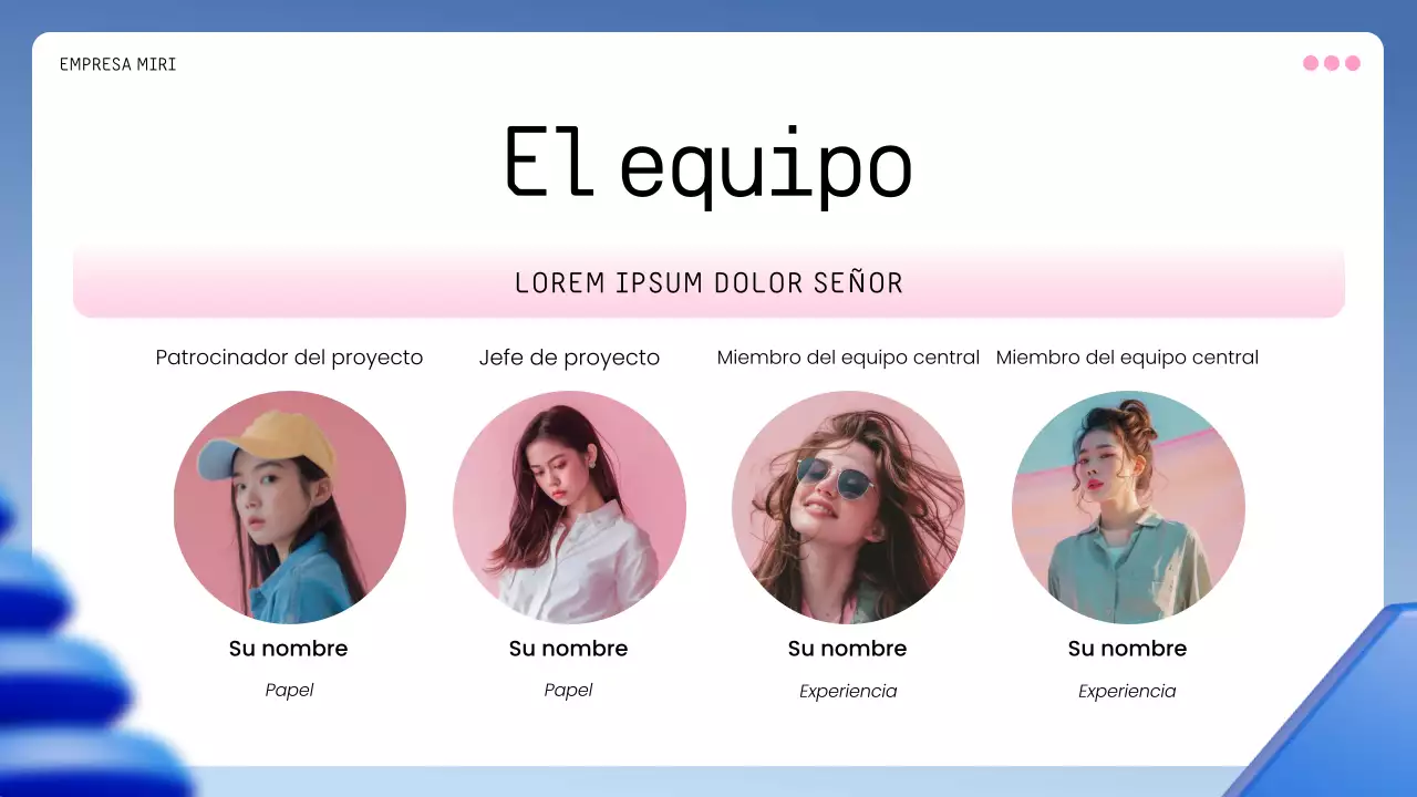 plan de empresa blue geometric