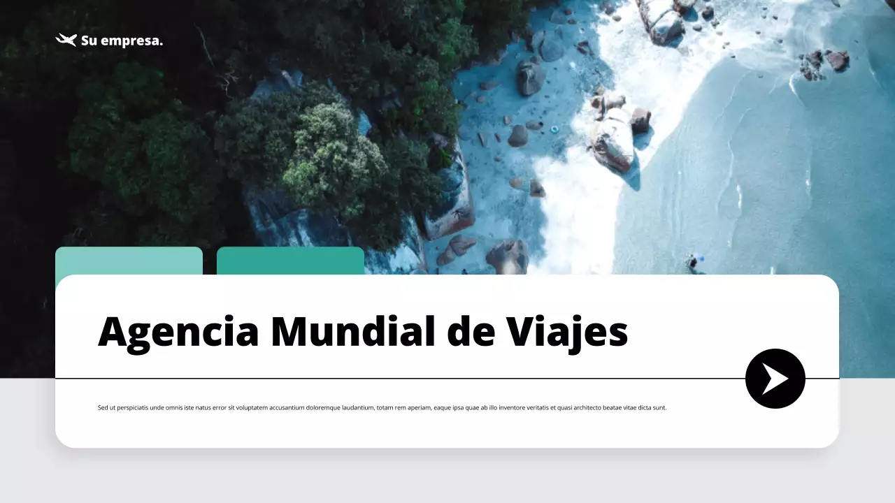 teal modern travel agency promotion