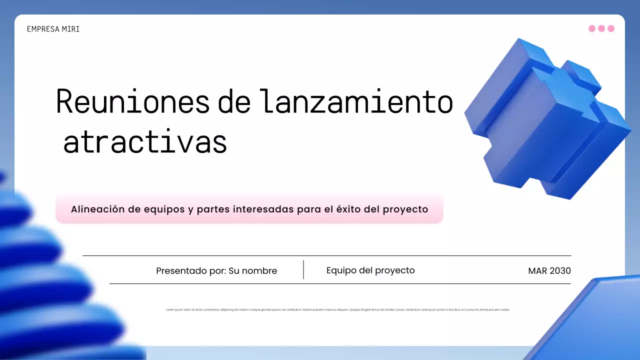 plan de empresa blue geometric