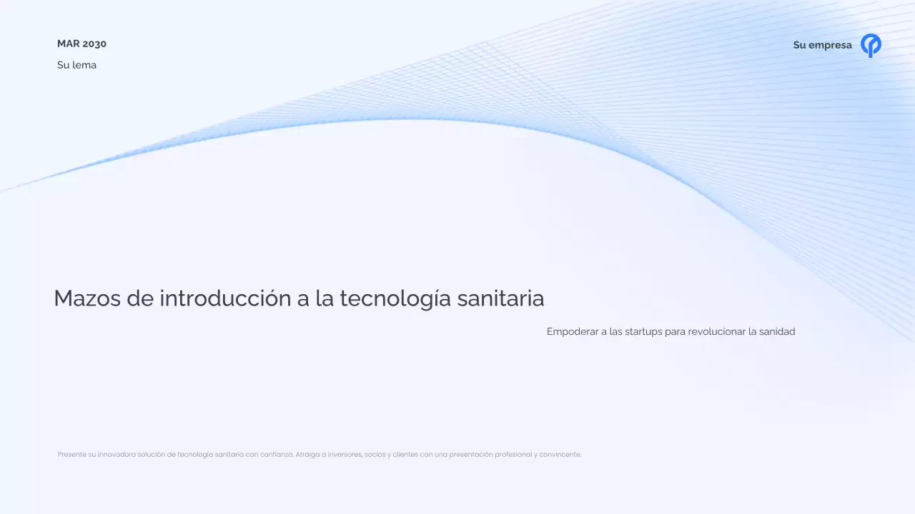 Presentación de la sanidad moderna