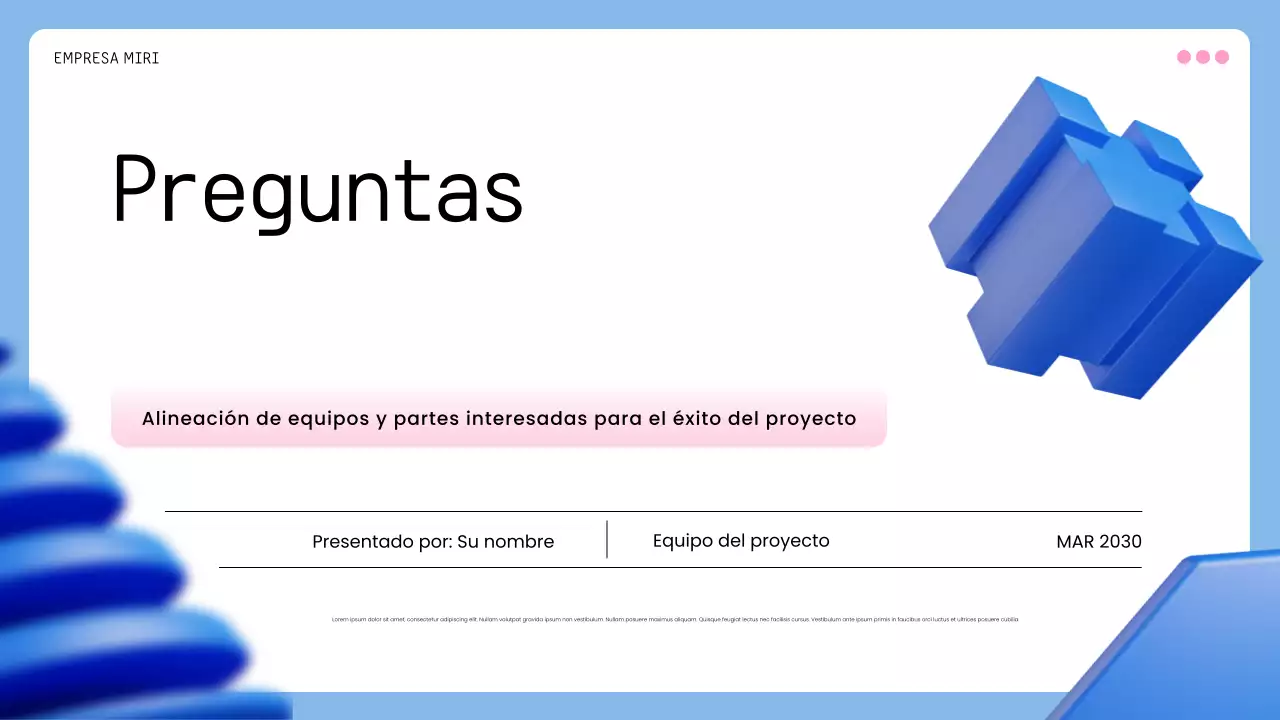 plan de empresa blue geometric