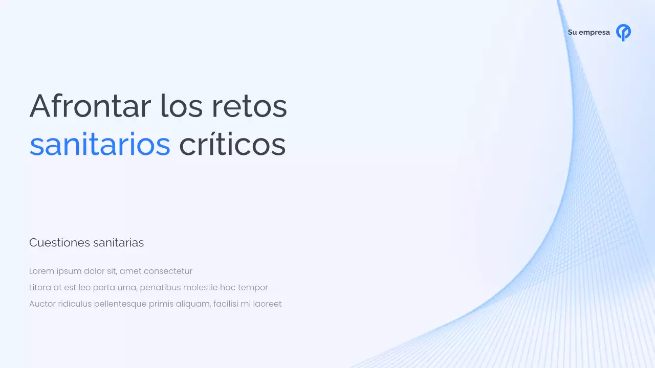 Presentación de la sanidad moderna