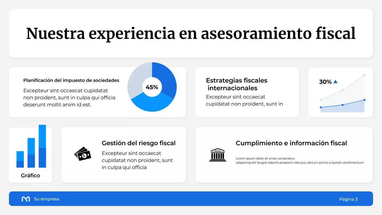 Presentación de la Agencia Tributaria White and Blue