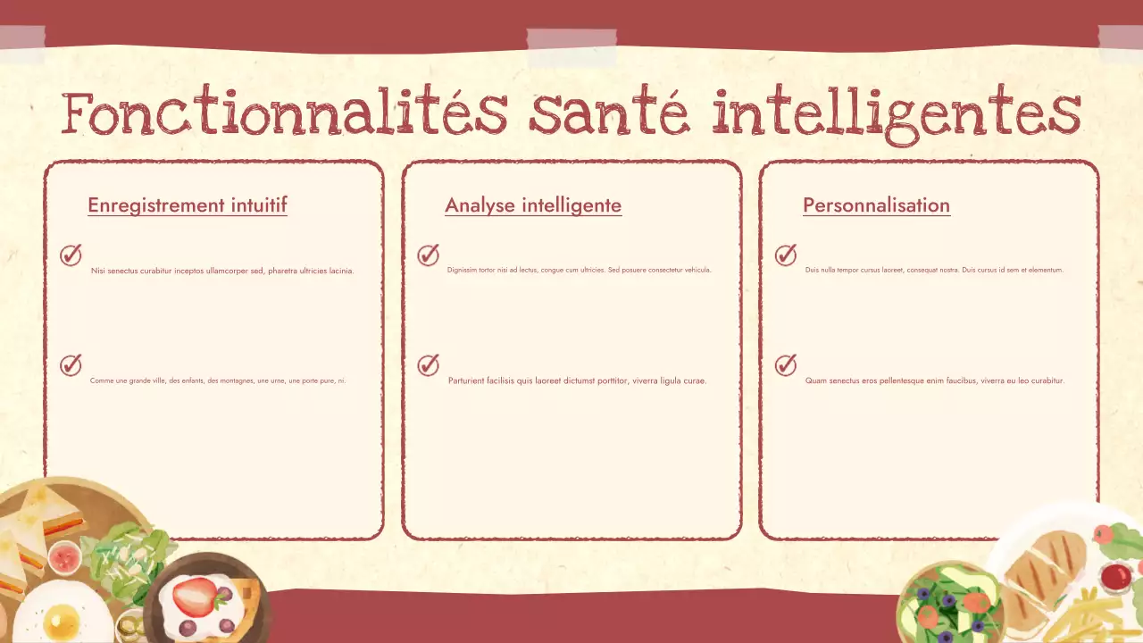 Présentation du guide nutritionnel des aliments