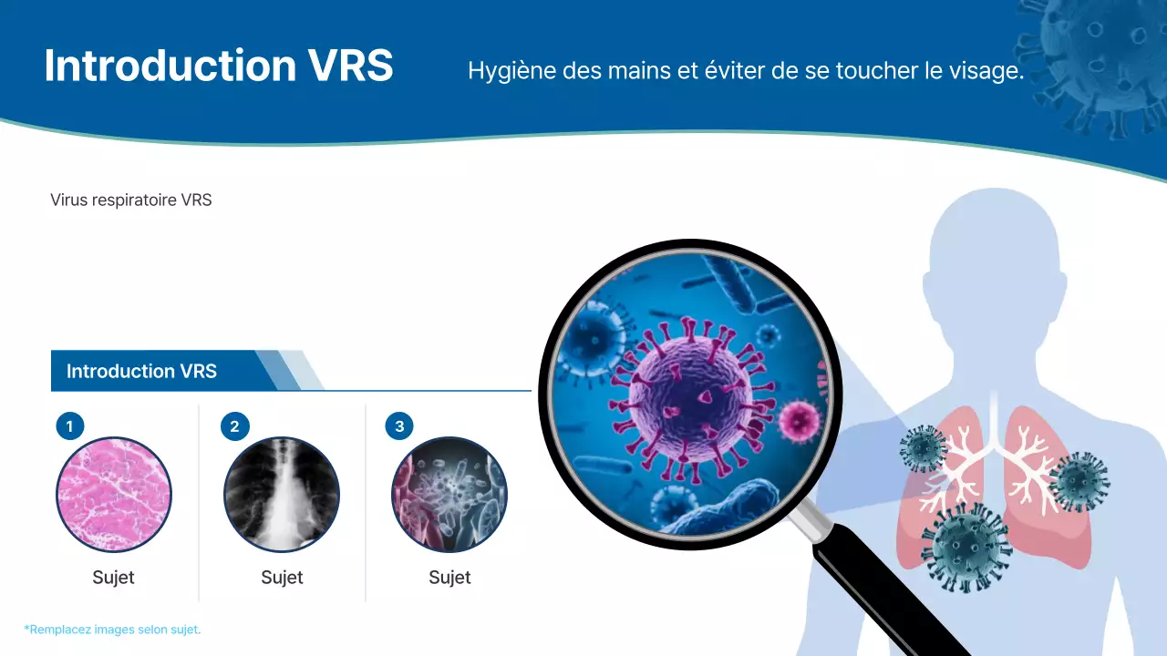 conférence sur les maladies respiratoires modernes bleues