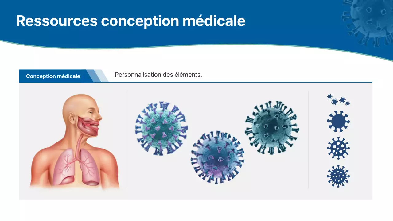 conférence sur les maladies respiratoires modernes bleues