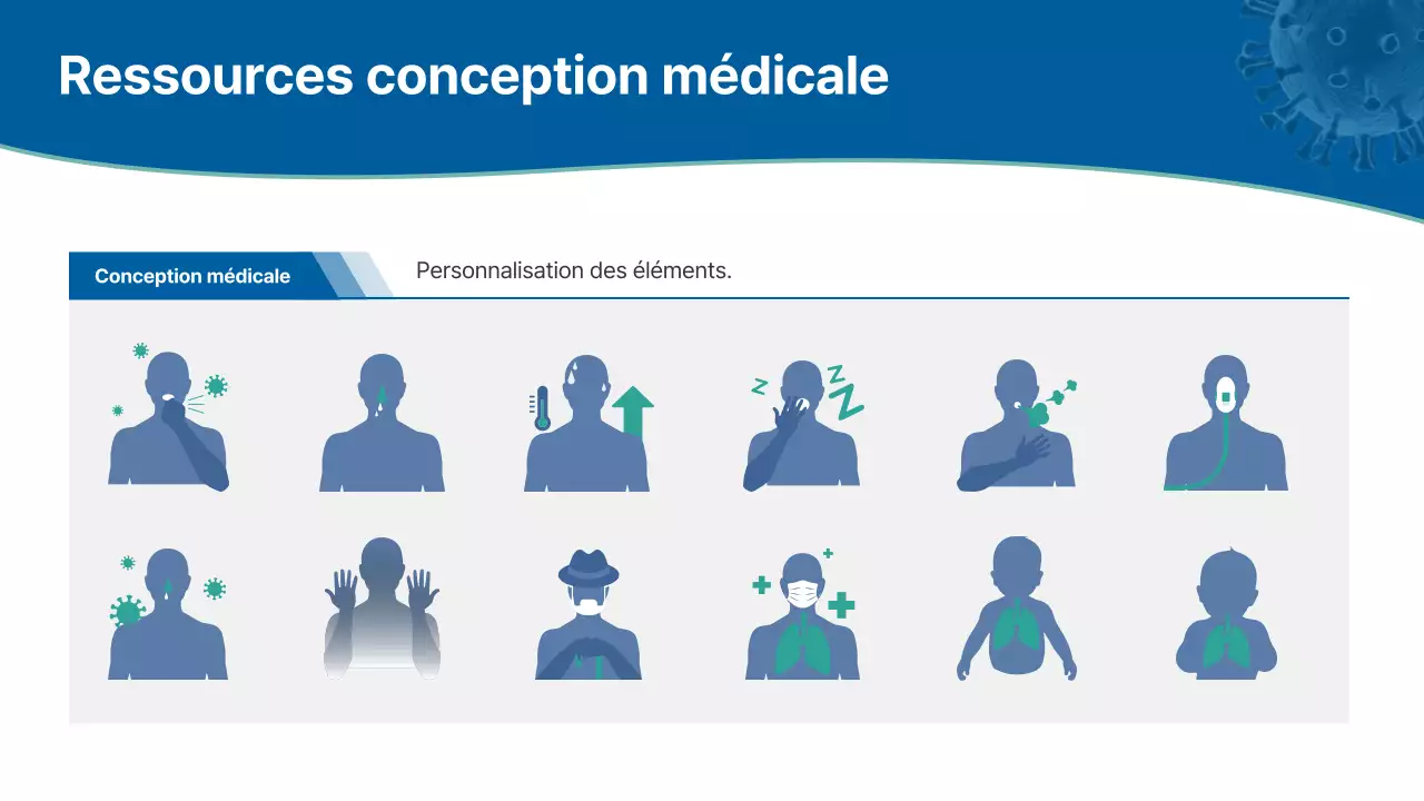 conférence sur les maladies respiratoires modernes bleues
