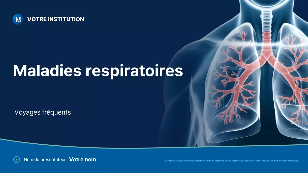 conférence sur les maladies respiratoires modernes bleues