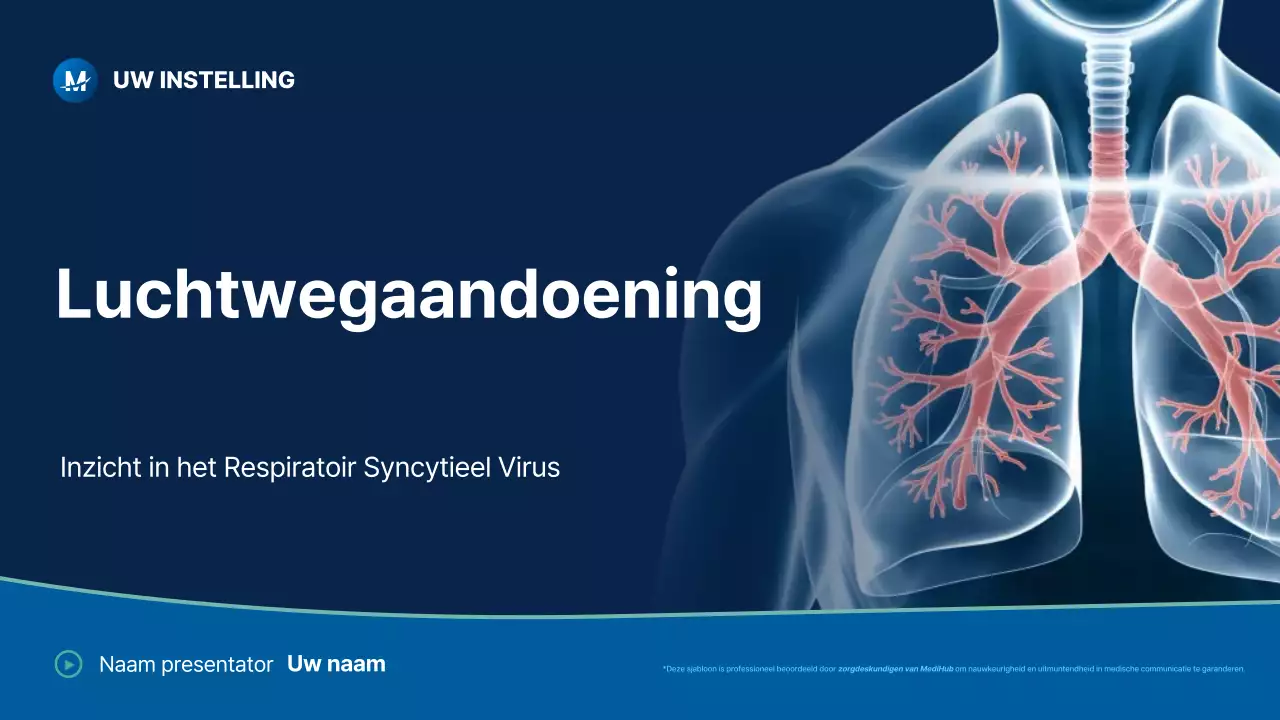 lezing blauwe moderne ademhalingsaandoeningen