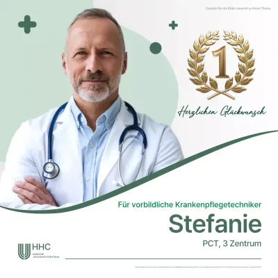 Grüner sauberer hervorragender Arzt Ankündigung