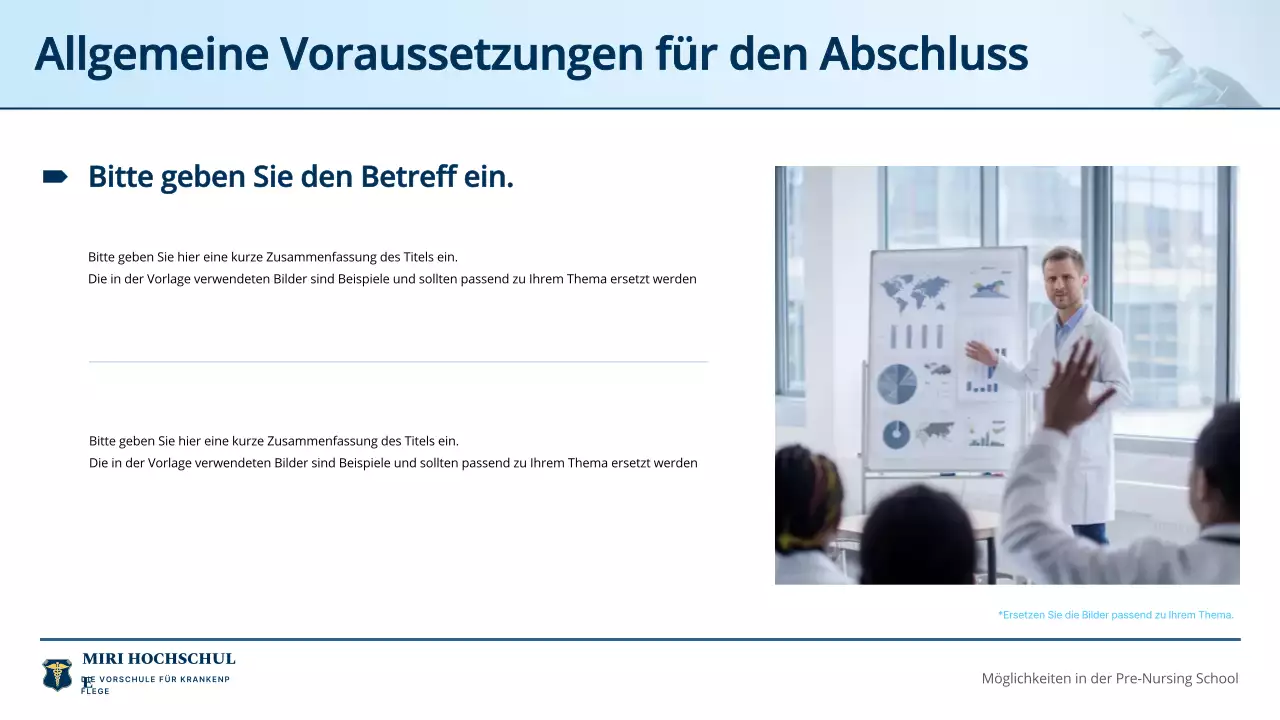 blue professional nursing program einladungsführer