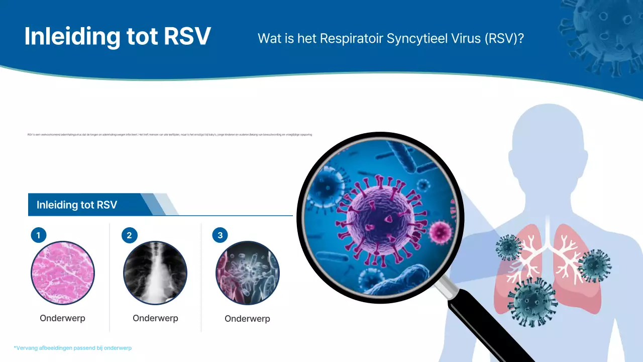 lezing blauwe moderne ademhalingsaandoeningen
