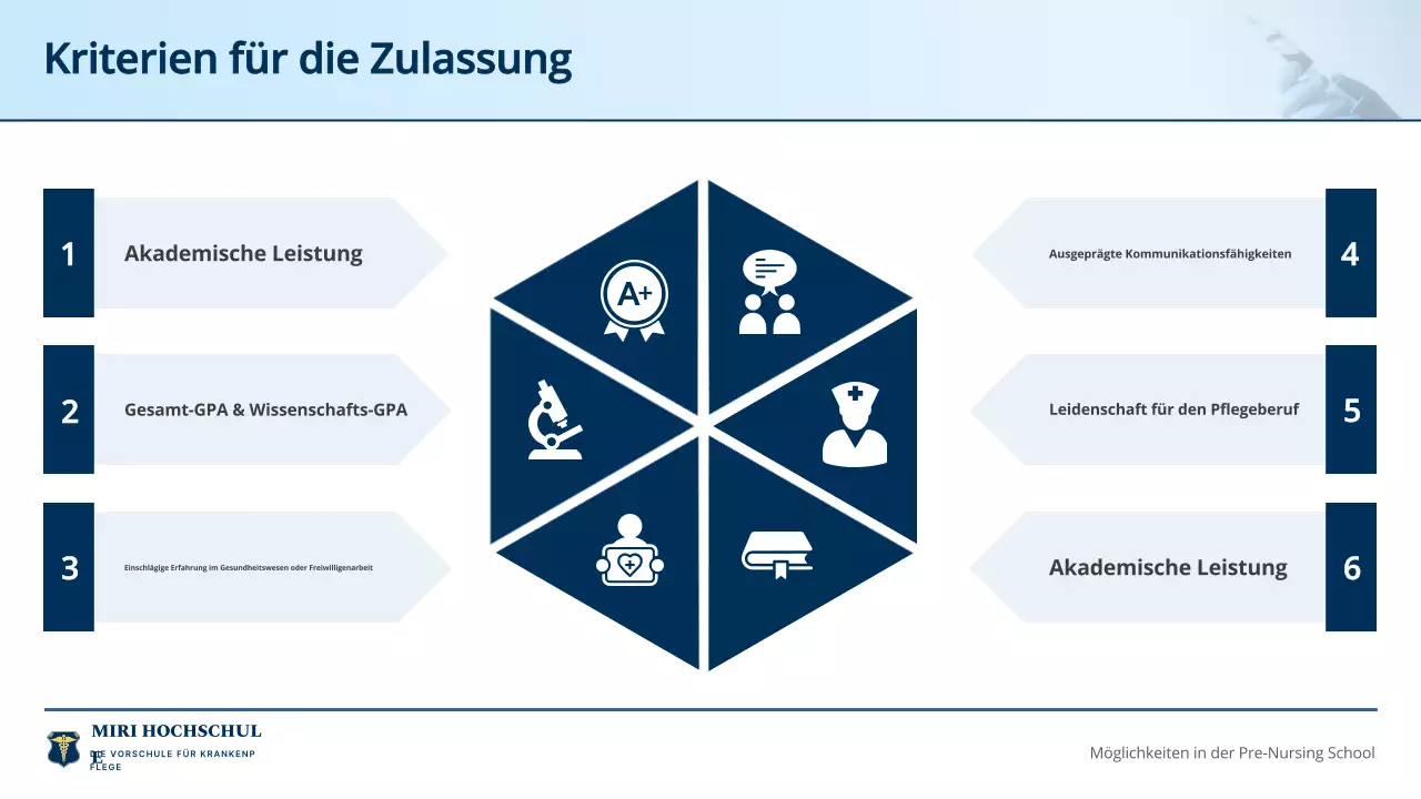 blue professional nursing program einladungsführer