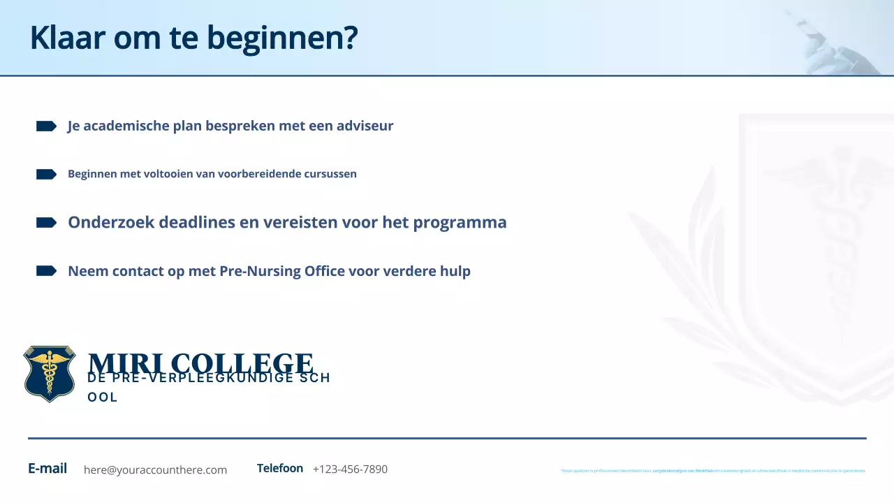 blue professional nursing program invitation guide