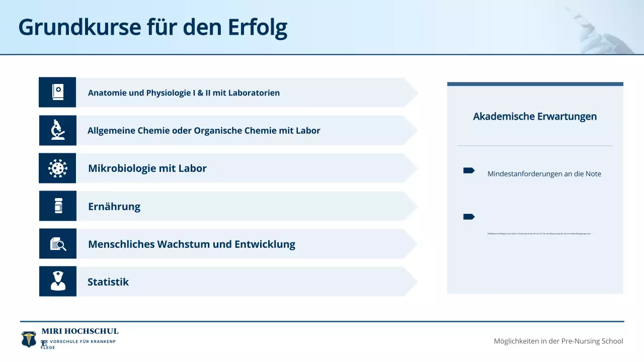 blue professional nursing program einladungsführer