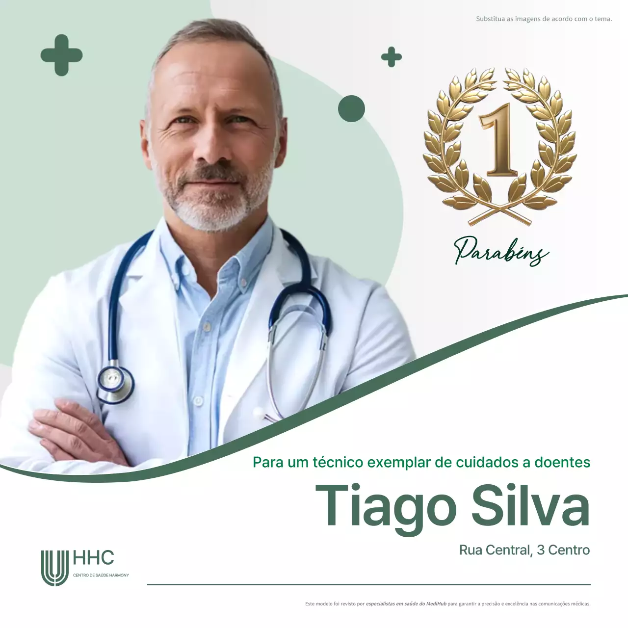 anúncio de médico excecional green clean