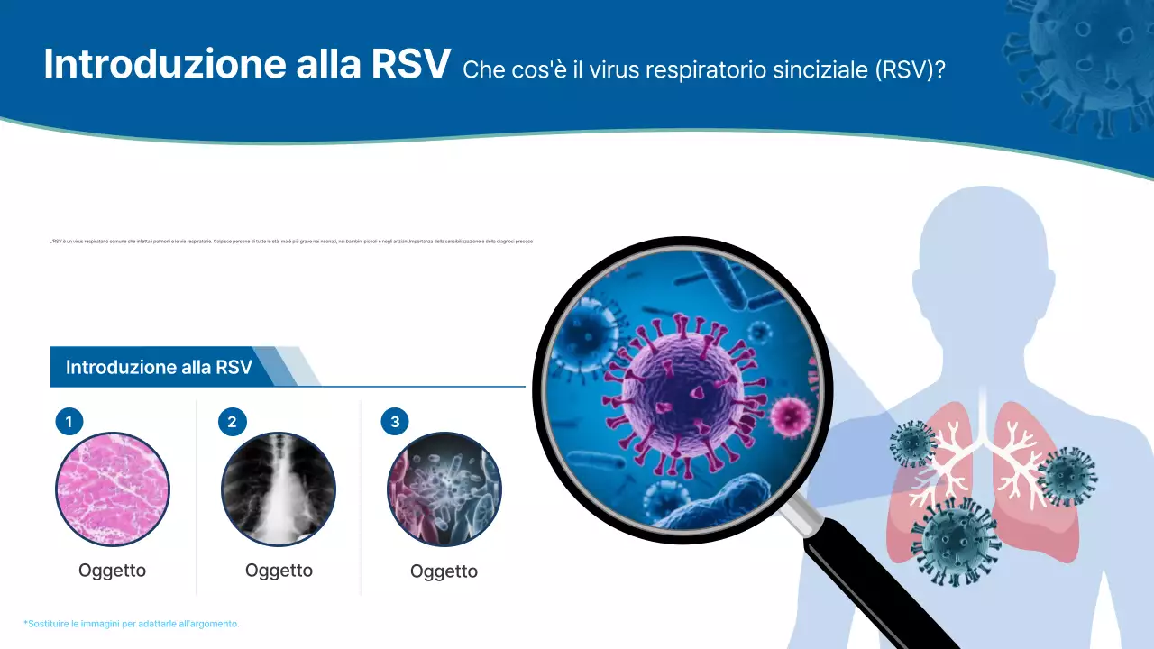 lezione sulle malattie respiratorie moderne blu