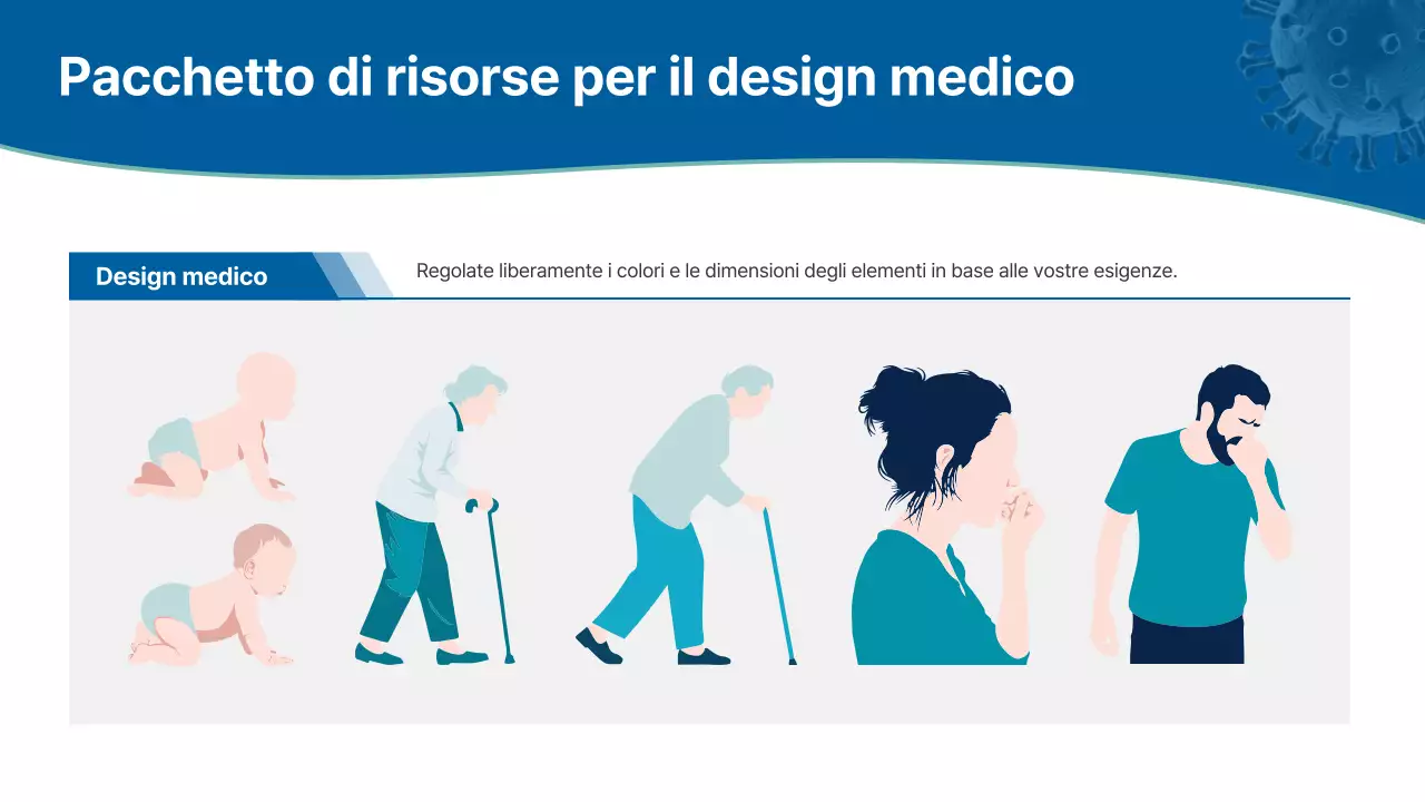 lezione sulle malattie respiratorie moderne blu